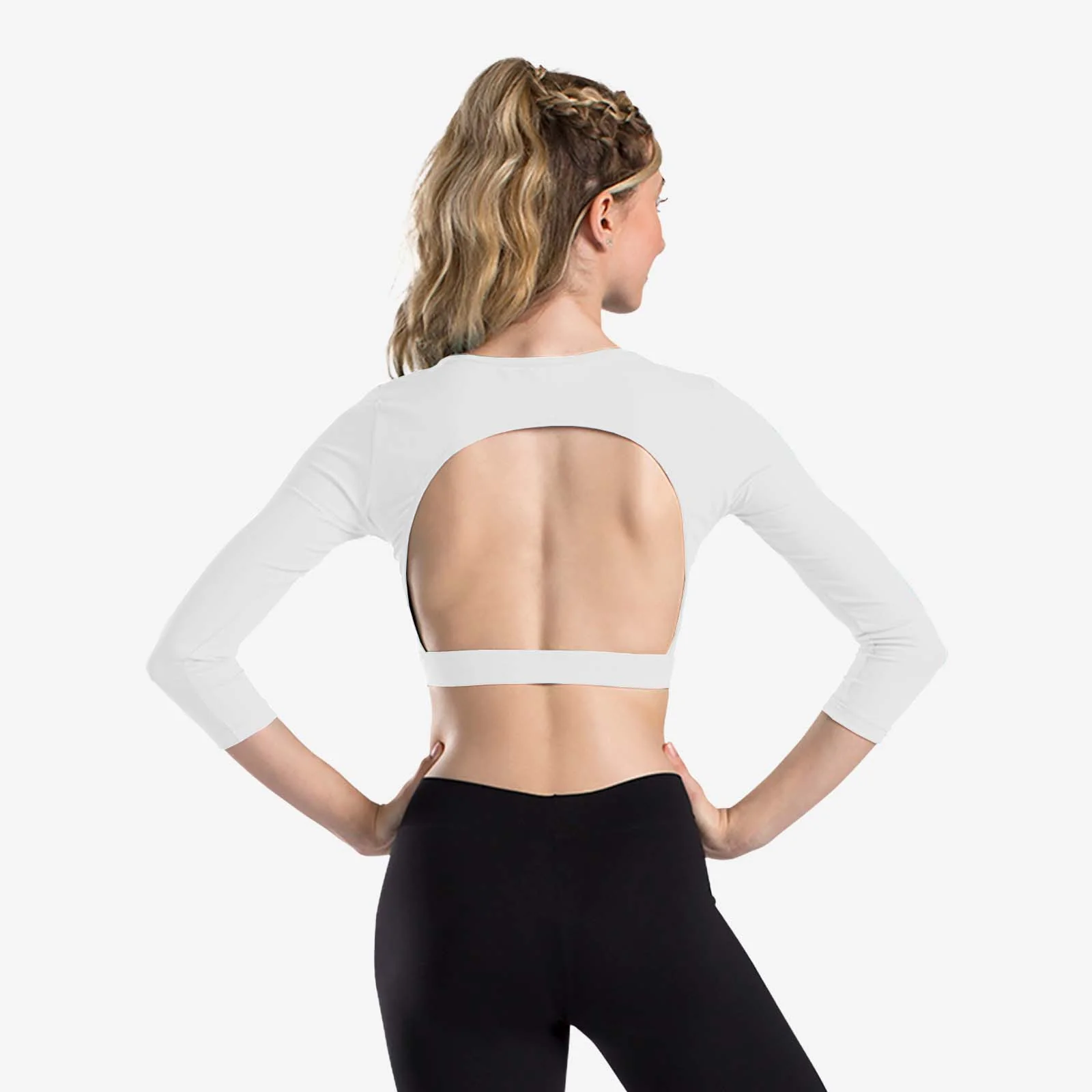 Jade Long Sleeve Crop Top - D1564